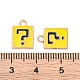 Alloy Enamel Charms&nbsp;ENAM-Q001-08G-02-3