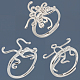 3Pcs 3 Styles Adjustable Brass Ring Components&nbsp;FIND-SC0016-75-4