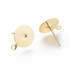 304 Stainless Steel Stud Earring Findings&nbsp;STAS-E025-1A-G