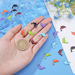 24Pcs 6 Colors 201 Stainless Steel Enamel Pendants&nbsp;STAS-UN0030-63