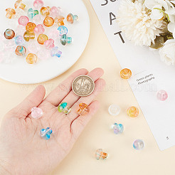 96Pcs 8 Colors Transparent Glass Beads&nbsp;GLAA-GO0001-01