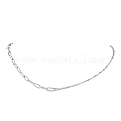 4Pcs 4 Styles 304 Stainless Steel Mixed Chain Necklace Sets&nbsp;NJEW-JN05982