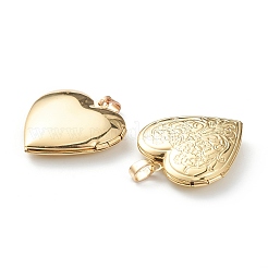 Brass Locket Pendants&nbsp;X-KK-P199-20G