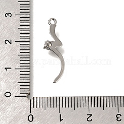 Brass Micro Pave Cubic Zirconia Pendants&nbsp;KK-M301-15P