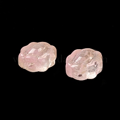 Spray Painted Transparent Glass Beads&nbsp;GLAA-D006-17