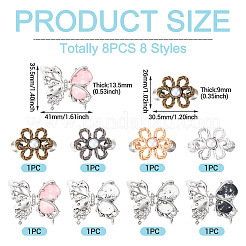 8Pcs 8 Styles Alloy Enamel Adjustable Jean Button Pins&nbsp;AJEW-TA0003-26