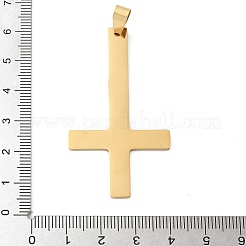 201 Stainless Steel Saint Peter's Cross Big Pendants&nbsp;STAS-S157-19G