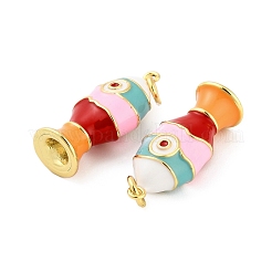 Brass Enamel Pendants&nbsp;KK-H527-05B-G01