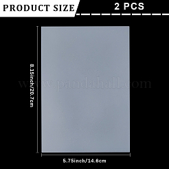 2Pcs Transparent Silicone Mat&nbsp;AJEW-CP0009-87