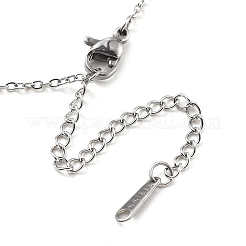 Heart 304 Stainless Steel Cat Eye Pendant Necklaces for Women&nbsp;LS-NJEW-D288-06P