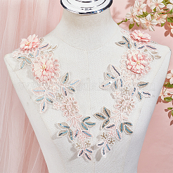 Polyester Embroidery Sew on Appliques&nbsp;DIY-WH20010-38A-01