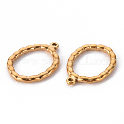 304 Stainless Steel Open Back Bezel Pendants&nbsp;STAS-T052-21G
