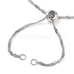 304 Stainless Steel Singapore Chain Necklace Making&nbsp;AJEW-JB01334-02