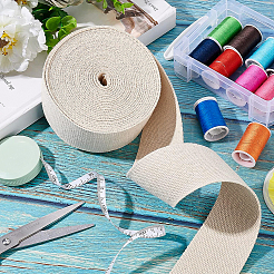 Polyester-Cotton Flat Ribbon&nbsp;OCOR-WH0074-23
