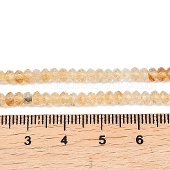 Heated Natural Citrine Beads Strands&nbsp;G-B175-A05-2x4mm