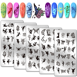 Stainless Steel DIY Nail Art Templates&nbsp;MRMJ-WH0098-015