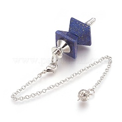 Natural Lapis Lazuli Dowsing Pendulums&nbsp;KK-F756-09E