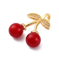 Brass Resin Pendants&nbsp;KK-V009-02G