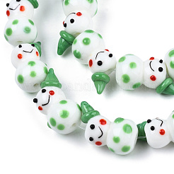 Handmade Lampwork Beads Strands&nbsp;LAMP-N021-43F