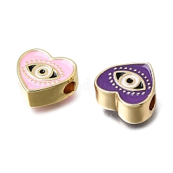 Brass Enamel Beads&nbsp;KK-CBA0E55-06G