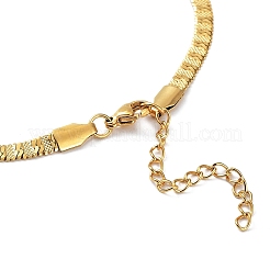 201 Stainless Steel Herringbone Chain Necklaces&nbsp;NJEW-P282-01G