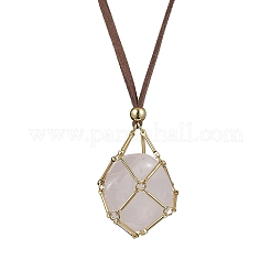 Crystal Holder Cage Necklaces&nbsp;NJEW-JN04586-03