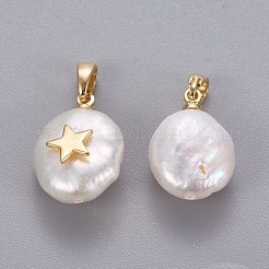 Natural Cultured Freshwater Pearl Pendants&nbsp;KK-L187-09G