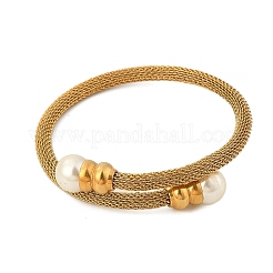 304 Stainless Steel Adjustable Bangles&nbsp;BJEW-Z087-13G