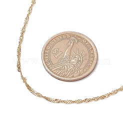 304 Stainless Steel Singapore Chain Necklaces&nbsp;NJEW-JN05167-01