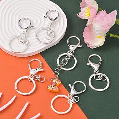 Iron Alloy Lobster Claw Clasp Keychain&nbsp;KEYC-D016-S
