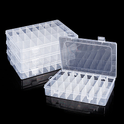 24 Grids Plastic Bead Storage Containers&nbsp;CON-WH0086-053B