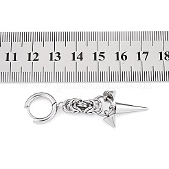 304 Stainless Steel Hoop Dangle Earrings&nbsp;WG5DB00-01