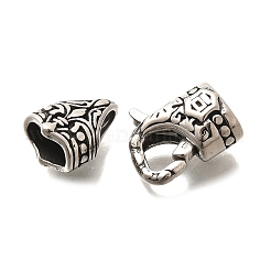 304 Stainless Steel Fold Over Clasps&nbsp;STAS-R140-10AS-01