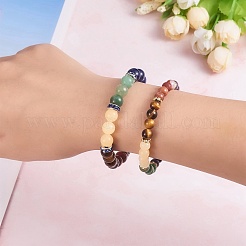 140Pcs 7 Style Natural Gemstone Beads&nbsp;G-SZ0002-06