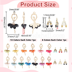 19Pcs 19 Styles Alloy Enamel Pendants&nbsp;FIND-WR0012-95