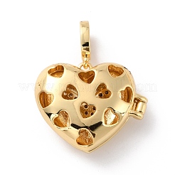 Brass Micro Pave Cubic Zirconia Diffuser Locket Pendants&nbsp;ZIRC-Z018-03G