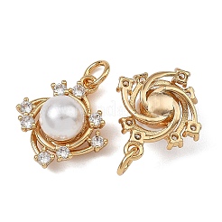SHEGRACE Brass Pave Clear Cubic Zirconia Charms&nbsp;XGRQ4D928-663G
