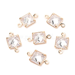 Brass Micro Pave Cubic Zirconia Link Connectors&nbsp;ZIRC-K087-11KCG