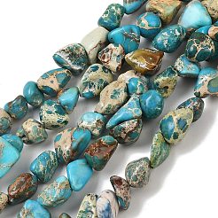 Dyed Natural Imperial Jasper Beads Strands&nbsp;G-A283-A01-01