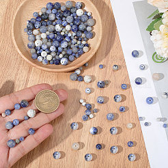 3Strands 3 Styles Natural Sodalite Round Bead Strands&nbsp;G-PA0001-41