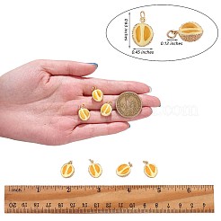 5 Pieces Durian Charm Pendant Enamel Fruit Charm Imitation Fruit Pendant for Jewelry Keychain Necklace Earring Making Crafts&nbsp;JX378A