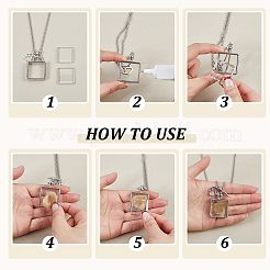 2Pcs Stainless Steel Chain Necklaces&nbsp;NJEW-DR00047