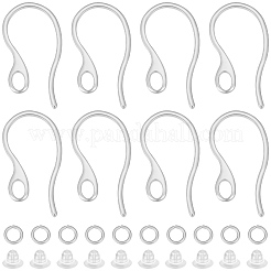 50Pcs 304 Stainless Steel Earring Hooks&nbsp;STAS-BBC0009-93