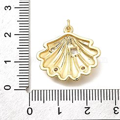 Brass Micro Pave Cubic Zirconia Pendants&nbsp;X-KK-S508-38G