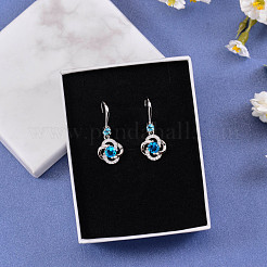 Flower Cubic Zirconia Drop Earring&nbsp;JE910A