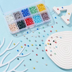 1000Pcs 10 Colors Electroplate Glass Beads Strands&nbsp;EGLA-YW0003-05