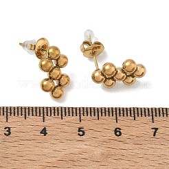 304 Stainless Steel Round Ball Stud Earrings&nbsp;LS-SA-CBA5A9C-02G