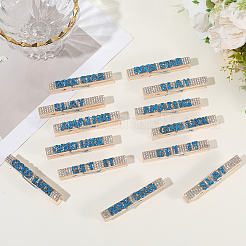 30Pcs 5 Styles Cheerleading Rhinestone Spirit Clips&nbsp;AJEW-SP0002-58A