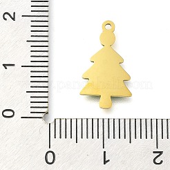 Christmas Themed Ion Plating(IP) 304 Stainless Steel Enamel Pendants&nbsp;STAS-B075-36G-03