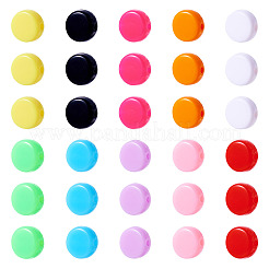 100Pcs 10 Colors Opaque Acrylic Beads&nbsp;OACR-TA0003-09